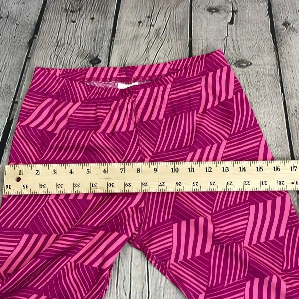 Lands’ End Pull on Long Leggings Bright Pink size L